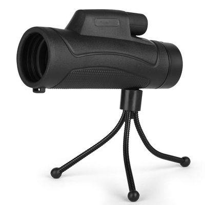 10X40 High Power Monocular HD, Waterproof Compact Monocular with Tripod, BAK4 Multi-Coated Zoom Lens for Hunting Bird Wa