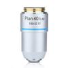 1pc 195 Plan Achromatic Objective Lens 4X 10X 20X 40X 60X 100X Biological Microscope RMS Thread 160/0.17 195mm(40X) view 1