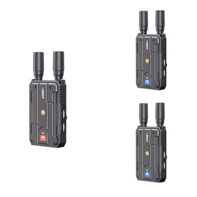 Wireless HDMI Transmitter and 2 Receivers,Plug&Play 1300FT Los Range 4K Wireless HDMI Extender with 0.1S Latency,5G Wireless Video Transmission System for Streaming from DSLR/PC/Laptop to TV/Monitor
