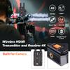 Wireless HDMI Transmitter and 2 Receivers,Plug&Play 1300FT Los Range 4K Wireless HDMI Extender with 0.1S Latency,5G Wireless Video Transmission System for Streaming from DSLR/PC/Laptop to TV/Monitor view 4