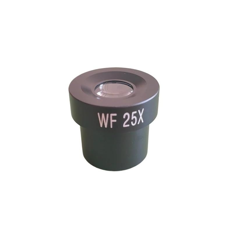 1pcs 2pcs WF25X Microscope Eyepiece 8mm Wide Field of View for 23.2mm Mount Port Biological Microscope(1pcs WF25X-23.2MM)