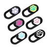 6Pcs Webcam Cover Slide Blocker Cute Paw Pattern Privacy Slider for Laptop Tablet Ultra Thin Peeping Protection for Desktop Easy Installation Removal view 1