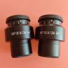 2PCS WF10X/24MM Stereo Microscope Eyepiece 10X High Eye Point Eyepiece Large Field of View Adjustable Mounting Size 30MM(White) view 3
