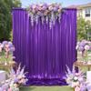 10ftx10ft Shimmer Purple Sequin Backdrop Curtain for Parties-2 Panels 5x10ft Thick Wrinkle Free Glitter Backdrop Drapes Photo Back Drop Curtains for Girl Birthday Wedding Photography Background view 1