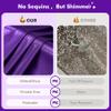 10ftx10ft Shimmer Purple Sequin Backdrop Curtain for Parties-2 Panels 5x10ft Thick Wrinkle Free Glitter Backdrop Drapes Photo Back Drop Curtains for Girl Birthday Wedding Photography Background view 2