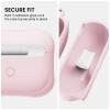 ORNARTO Vortuxe for AirPods Pro 2 Case - 2X MIL-STD Drop Protection, Liquid Silicone Shockproof Cover with Carabiner, Sleek Aesthetic Case for AirPods Pro 2nd / 1st Generation-Chalk Pink view 4