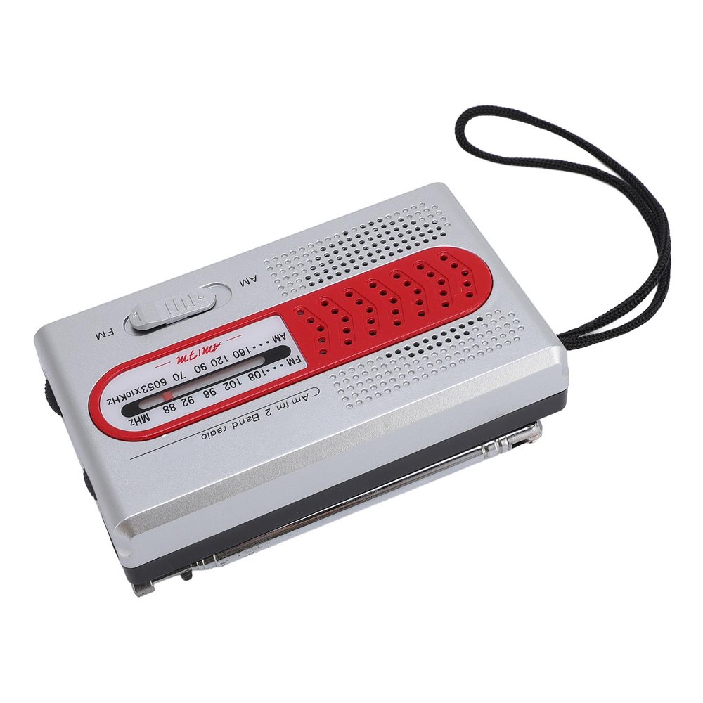 GOWENIC Portable AM FM Radio with Speaker, Pocket Sized Personal Radio for Travel Outdoor Home with Headphone Jack Clear Sound Lightweight ABS