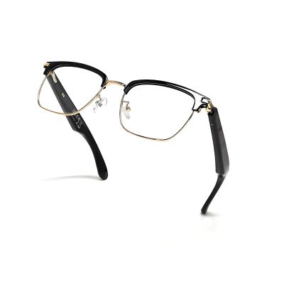 QJF Bluetooth Glasses for Men & Women, Blue Light Blocking with Open-Ear Audio, Up to 5H Playtime, Adjustable Temples