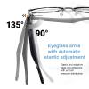 QJF Bluetooth Glasses for Men & Women, Blue Light Blocking with Open-Ear Audio, Up to 5H Playtime, Adjustable Temples view 4
