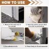 Gisafai 4 Pcs 1.5"x 1.5"x 48" Aluminum Diamond Plate Stair Nosing Non Slip Window Sill Nosing Plate Metal Staircase Ledge Guard Stair Edge Protector for Wall Edge Corner Guard Angle Silver view 4