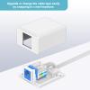 VCELINK RJ45 Surface Mount Box 1-Port, for Cat6 Keystone Jacks, 25-Pack view 2