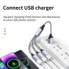 1PC Type C Host Power Splitter Type C Adapters to USB2.0 OTG Male Female Data Charging Cables view 3