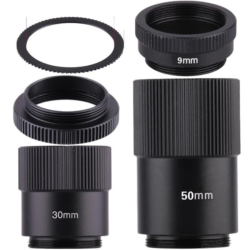 1pc C-CS Adapter Ring C to CS Port Industrial Camera Connecting Ring for Security Camera Macro Ring Industrial Camera Extension Tube(9mm)