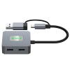 USB C Hubs Type C to 2 USB3.0 + 2 Type C Port for Laptop Desktop Phone Tablets Charging and Data Transfer view 1