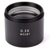 Microscope 0.3X 0.5X 0.7X 0.75X 1X 1.5X 2X Stereo Microscope Lens Accessories 48mm Thread(0.3X) view 1