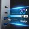 4 Port USB 3.2 Adapter with USB C Port 10Gbps Data Transfer Wide Compatibility for Laptops Tablets Smartphones and More view 3