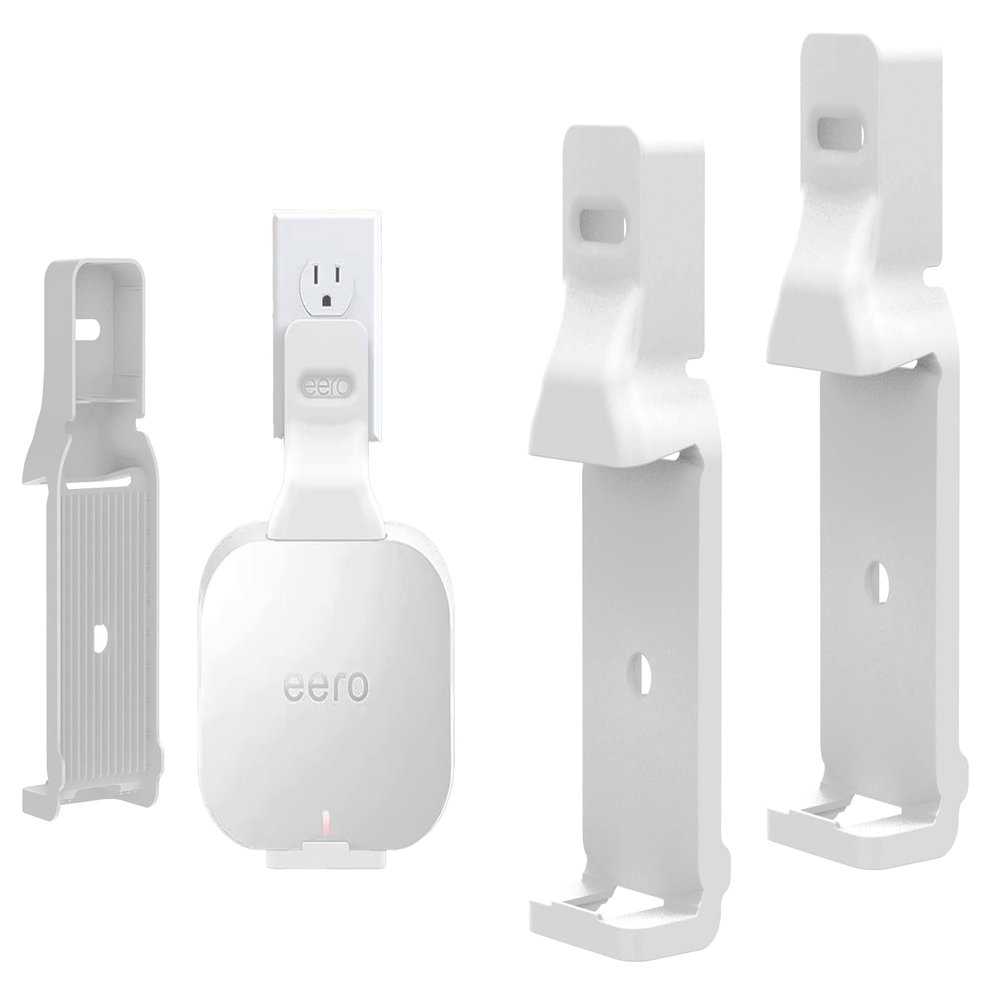 Wall Mount Holder for eero Pro 6e & eero Pro 6 Mesh Wi-Fi System, Outlet Mounting Brackets Compatible with eero Pro 6/ 6E Mesh Wi-Fi Router (2)