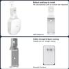 Wall Mount Holder for eero Pro 6e & eero Pro 6 Mesh Wi-Fi System, Outlet Mounting Brackets Compatible with eero Pro 6/ 6E Mesh Wi-Fi Router (2) view 3