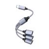 1PC Type C Host Power Splitter Type C Adapters to USB2.0 OTG Male Female Data Charging Cables view 1