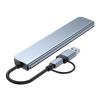 8-Port USB C Adapter with USB Port Small Card Reader Headphone Port and USB C Data Port Multiple Function Docking Statio view 1