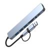 8-Port USB C Adapter with USB Port Small Card Reader Headphone Port and USB C Data Port Multiple Function Docking Statio view 3