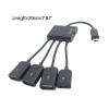 1 to 4 USB HUB MicroUSB/TypeC Charging Splitters Adapter Cable Easily Connection for Various Devices view 4