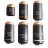 1pc Black Microscope Objective Lens Black Achromatic 4X 10X 20X 40X 60X 100X RMS 20.2mm Focus On Clear Imaging(100X) view 1