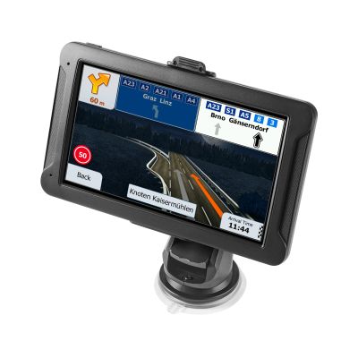VEVOR GPS Navigator for Car, 7 inch Touch Screen 16GB GPS Navigation System with Built-in Dash Cam, Voice Turn-by-Turn Guidance, Speed and Red Light Warning, Custom Truck Routing, for Car Truck RV