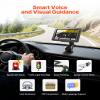 VEVOR GPS Navigator for Car, 7 inch Touch Screen 16GB GPS Navigation System with Built-in Dash Cam, Voice Turn-by-Turn Guidance, Speed and Red Light Warning, Custom Truck Routing, for Car Truck RV view 3