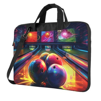 15.6 Inch Laptop Shoulder Bag For Men Women,Waterproof Briefcase Messenger Bag Bowling Balls Laptop Sleeve Bag W/Strap Handle