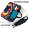 15.6 Inch Laptop Shoulder Bag For Men Women,Waterproof Briefcase Messenger Bag Bowling Balls Laptop Sleeve Bag W/Strap Handle view 3