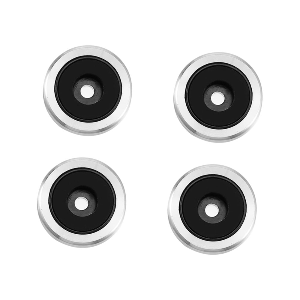 4pcs Anti Vibration Amplifier Feet Pads 30mm Diameter Aluminum Alloy Isolation Cushions for Speakers Turntables and Audio Equipment