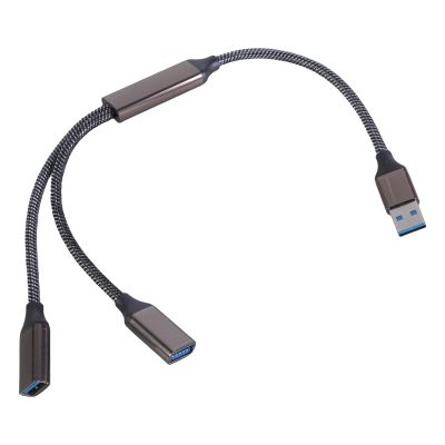 KEIYANA Double Port USB3.0 Y Cable Splitter for Expanding Connection and Powering Devices on PC