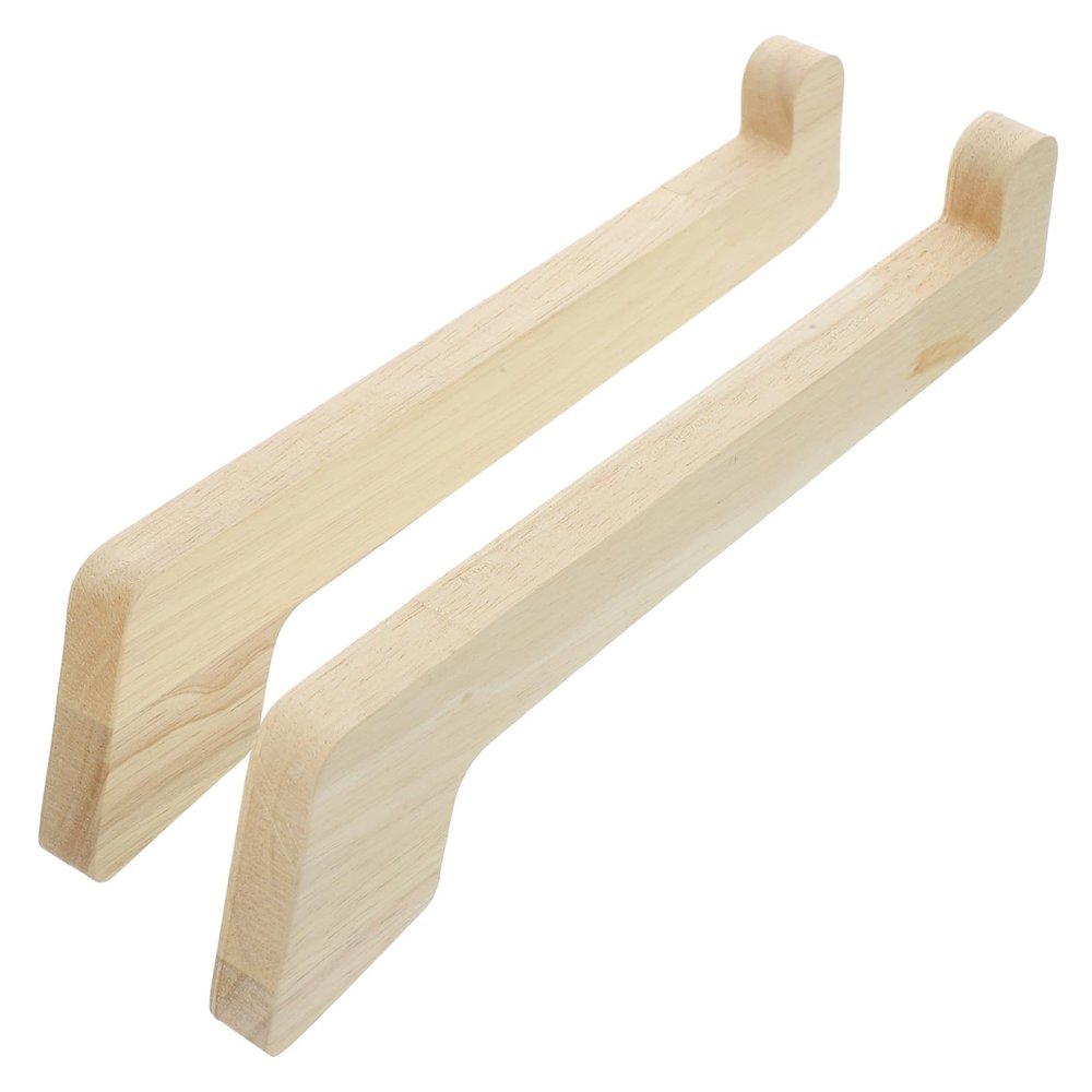 Uonlytech 2Pcs Wooden Laptop Stand Risers Height Laptop Holders for Desk Portable Laptop Support for Office Home and Shop Use