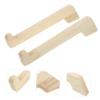 Uonlytech 2Pcs Wooden Laptop Stand Risers Height Laptop Holders for Desk Portable Laptop Support for Office Home and Shop Use view 4