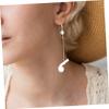 1 Pair Chic Lost Earphone Earrings Stylish Earbud Holder for Lightweight Design for All Ages Versatile Jewelry to Prevent Earphone Loss view 3