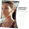 1 Pair Chic Lost Earphone Earrings Stylish Earbud Holder for Lightweight Design for All Ages Versatile Jewelry to Prevent Earphone Loss view 4