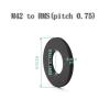 1pc Objective Adapter Ring M25 M26 M27 M32 M39 M42 RMS for Microscope(M42 to RMS-0.75) view 2