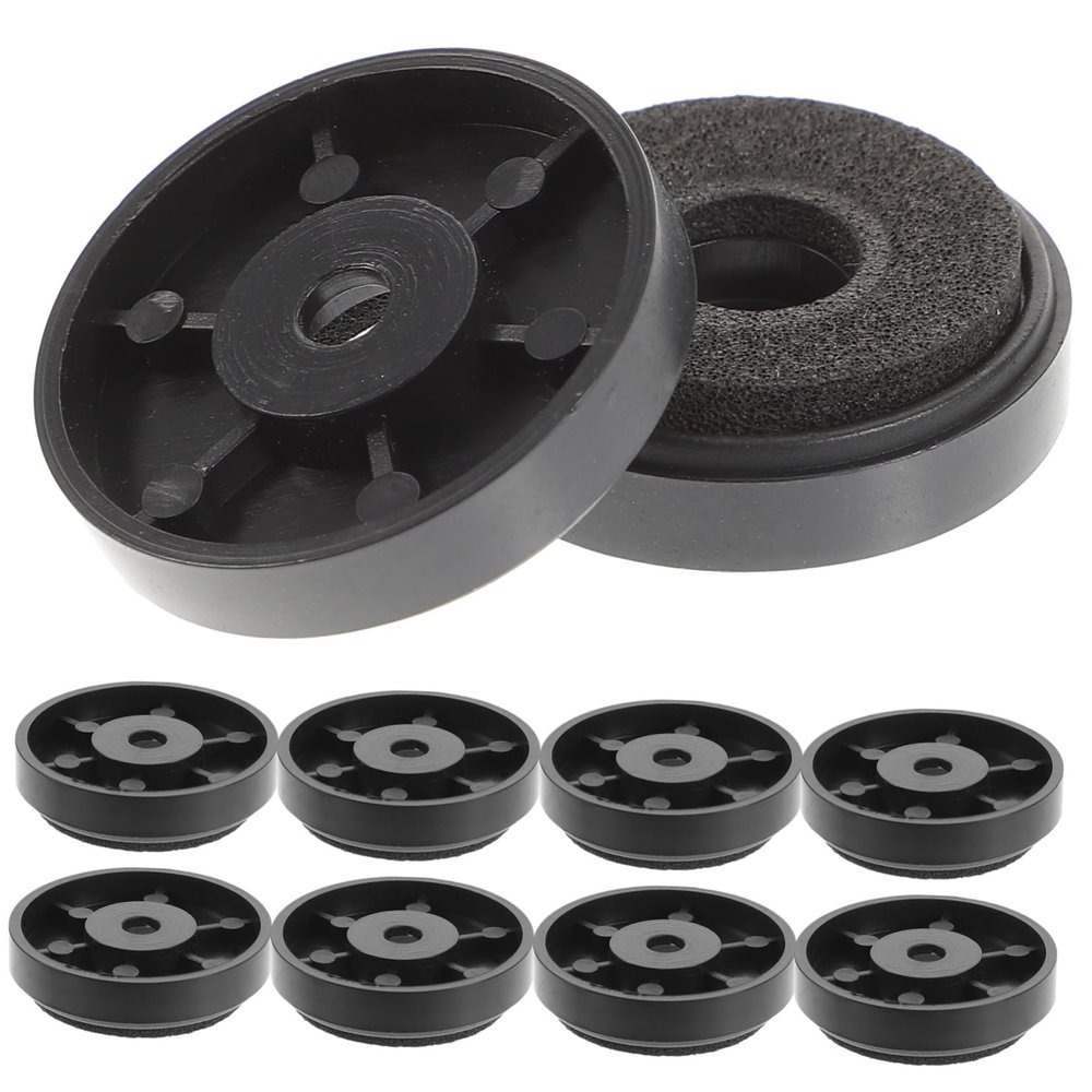 10Pcs Speaker Isolation Feet Round Speaker Base Mats for HiFi Sound Dampening Floor Protector for and Audio Equipment Weight Support Reduce Vibration