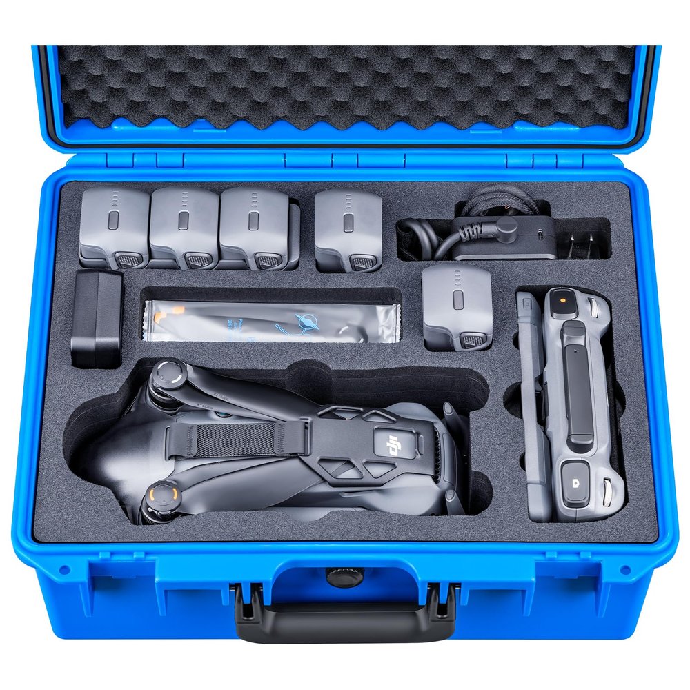 Lykus Titan M400 Waterproof Hard Case for DJI Mavic 4 Pro, DJI RC Pro 2/RC2, Fits up to 6 Batteries and Accessories in Fly More Combo/Creator Combo [CASE ONLY]