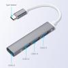 Aluminum USB Splitter 4 in 1 Type-C Splitter USB3.0 Splitters Adapter Extender Docking Stations view 3