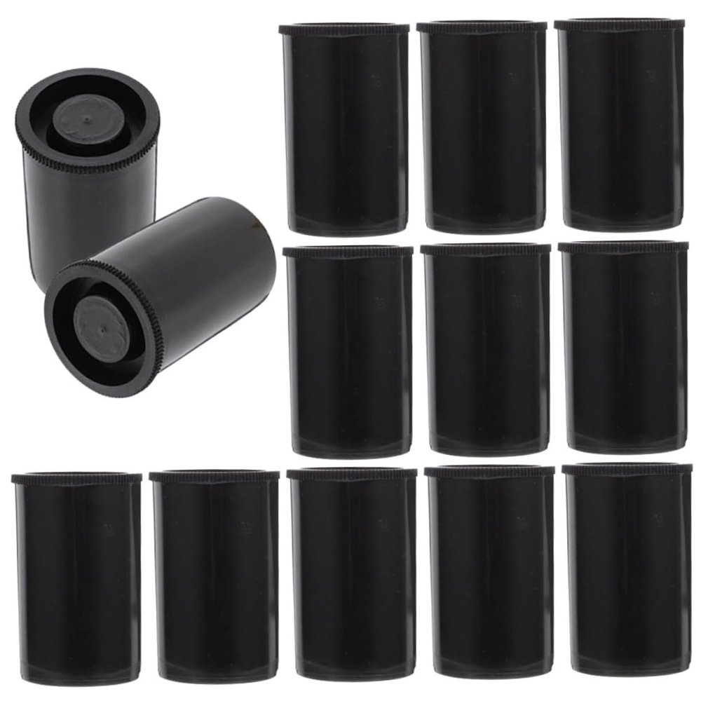 50Pcs Film Storage Containers with Caps Durable Film Canisters for Camera Film Preservation Lightweight Portable Organizer Case for Photographers