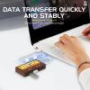 4 Port USB2.0 Docking Station Featuring 2 USB C and 2 USB A Port Splitter Adapter for Fast Data Transfer 480Mbps view 2