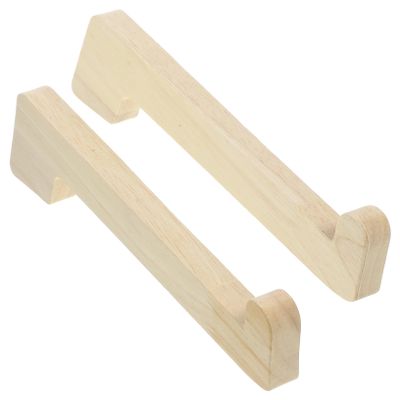 DIYEAH 2Pcs Wooden Laptop Stand Desk Risers for Stable Tablet Laptop Holders for Home Office Shop Use Lightweight and Durable Design