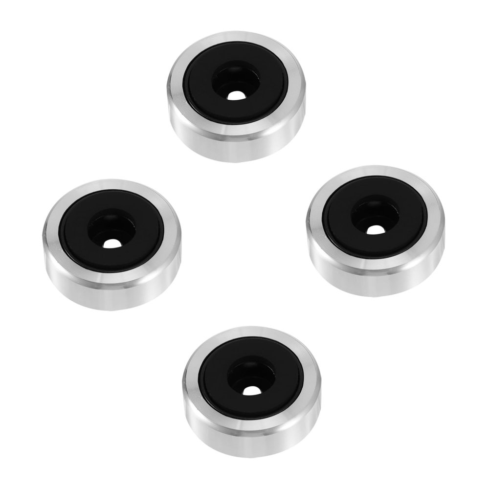 DIYEAH 30mm Diameter Anti Vibration Aluminum Speaker Feet Pads 4pcs Isolation Cushion for Audio Equipment Amplifier Support and Turntable Stability