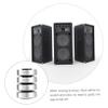 DIYEAH 30mm Diameter Anti Vibration Aluminum Speaker Feet Pads 4pcs Isolation Cushion for Audio Equipment Amplifier Support and Turntable Stability view 2