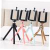 Retractable Mini Phone Tripod Compact Telescopic Section Stand for Smartphone Small DSLR Reliable Stability for Desk Outdoor Photography Black view 2