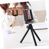 Retractable Mini Phone Tripod Compact Telescopic Section Stand for Smartphone Small DSLR Reliable Stability for Desk Outdoor Photography Black view 3