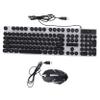 1Set Ergonomic Keyboard and Mouse Gaming Keyboard with RGB Backlight Comfortable Keycaps Compatible with Laptop Desktop for Gamers view 1