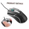 1Set Ergonomic Keyboard and Mouse Gaming Keyboard with RGB Backlight Comfortable Keycaps Compatible with Laptop Desktop for Gamers view 3